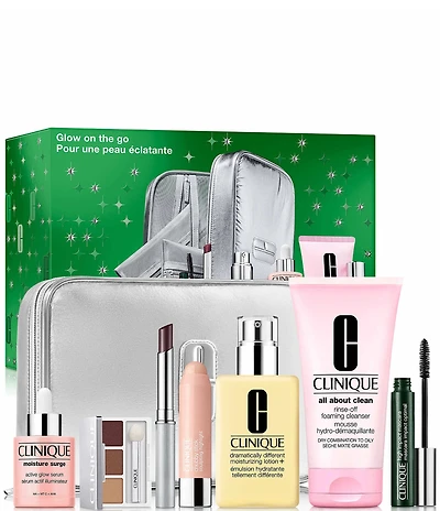 Clinique Glow On The Go Skincare & Makeup Gift Set