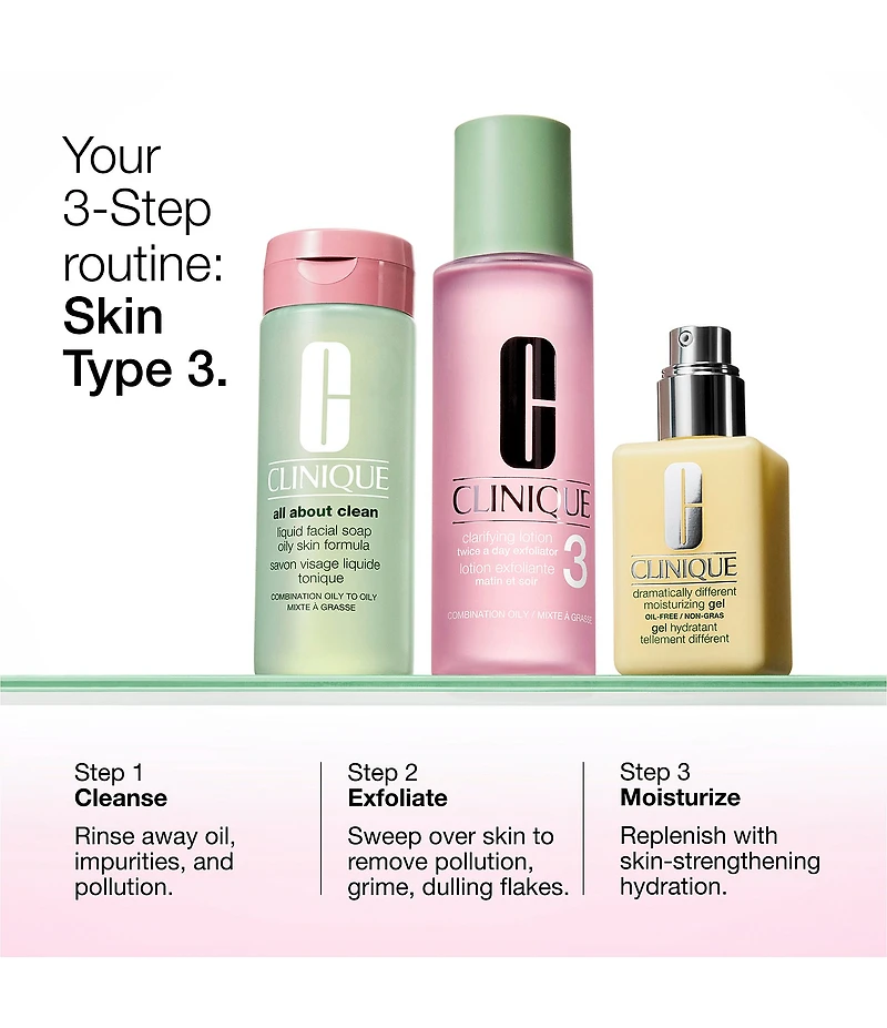 Clinique Great Skin Everywhere Skincare Gift Set for Combination Oily Skin