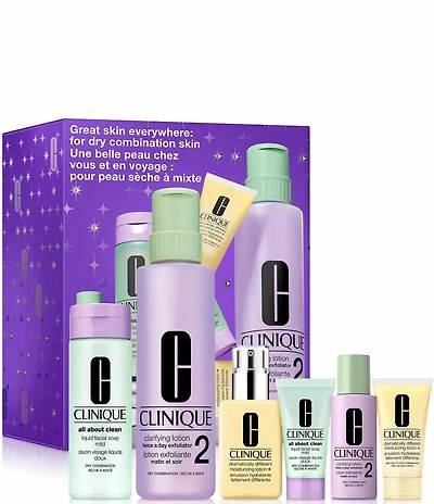 Clinique Great Skin Everywhere Skincare Gift Set for Dry Combination Skin