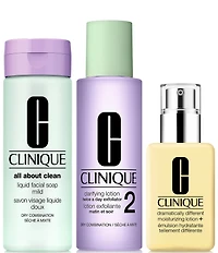 Clinique Healthy Skin 3-Step System Skincare Gift Set For Dry Combination Skin