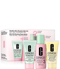 Clinique Healthy Skin Routine: Mini 3-Step Skincare Set For Combination Oily Skin
