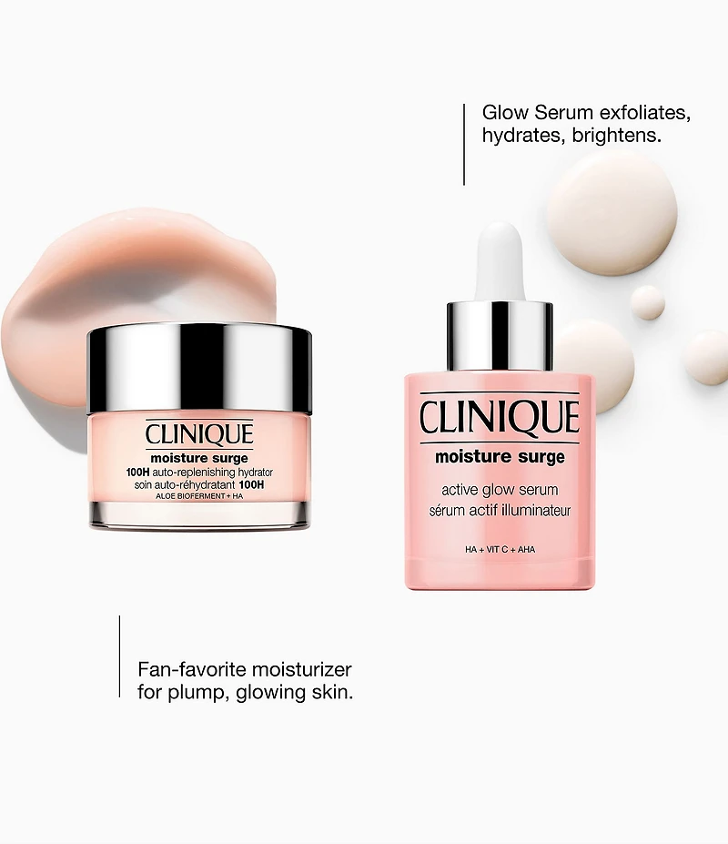 Clinique Your Glow Routine: Moisture Surge 100H Moisturizer & Serum Holiday Gift Set