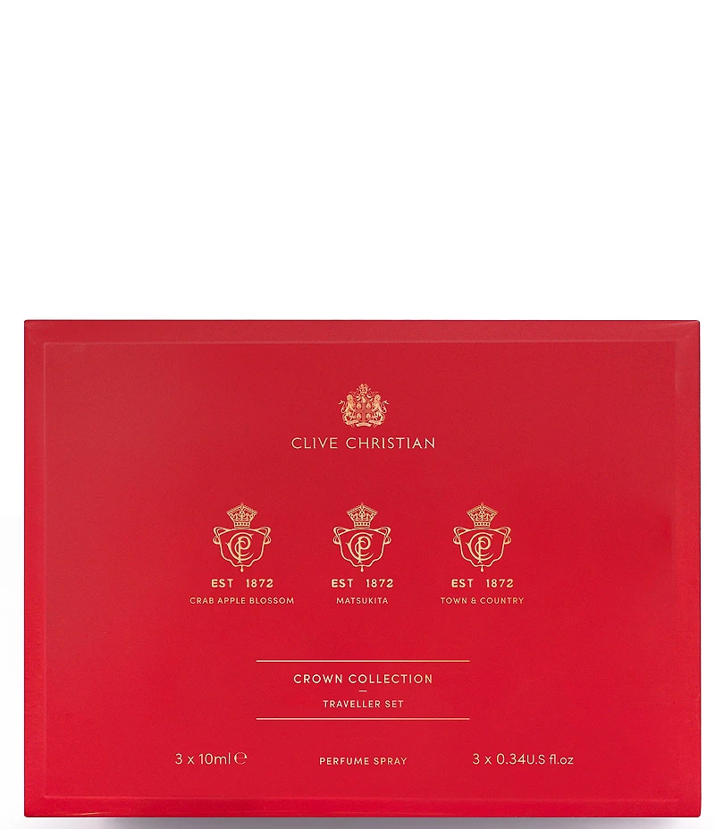 Clive Christian Crown Collection Travelers Perfume Travel Spray Set