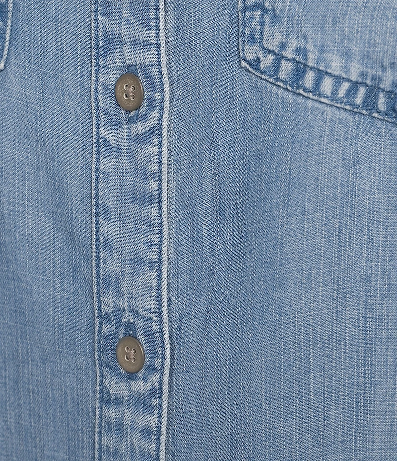 Cloth & Stone Collared Long Sleeve Button Front Lyocell Shirt
