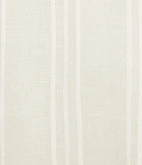 Cloth & Stone Coordinating Linen Blend Knit Striped Henley Cap Sleeve Pullover