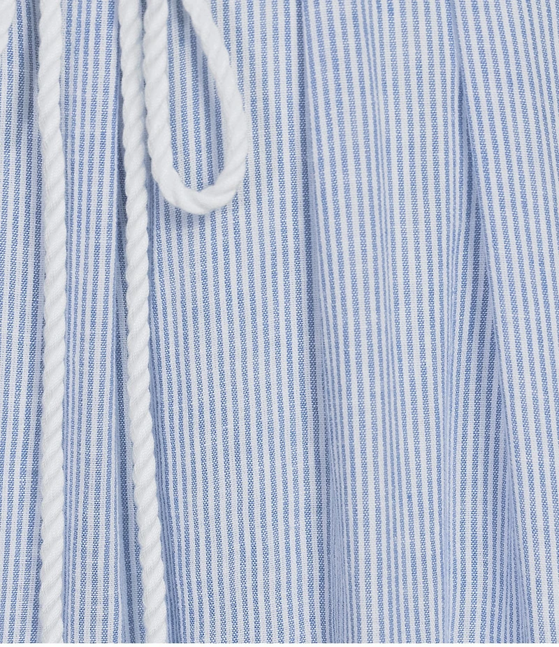 Cloth & Stone Stripe Linen Blend Braided Belt Tie Maxi Dress