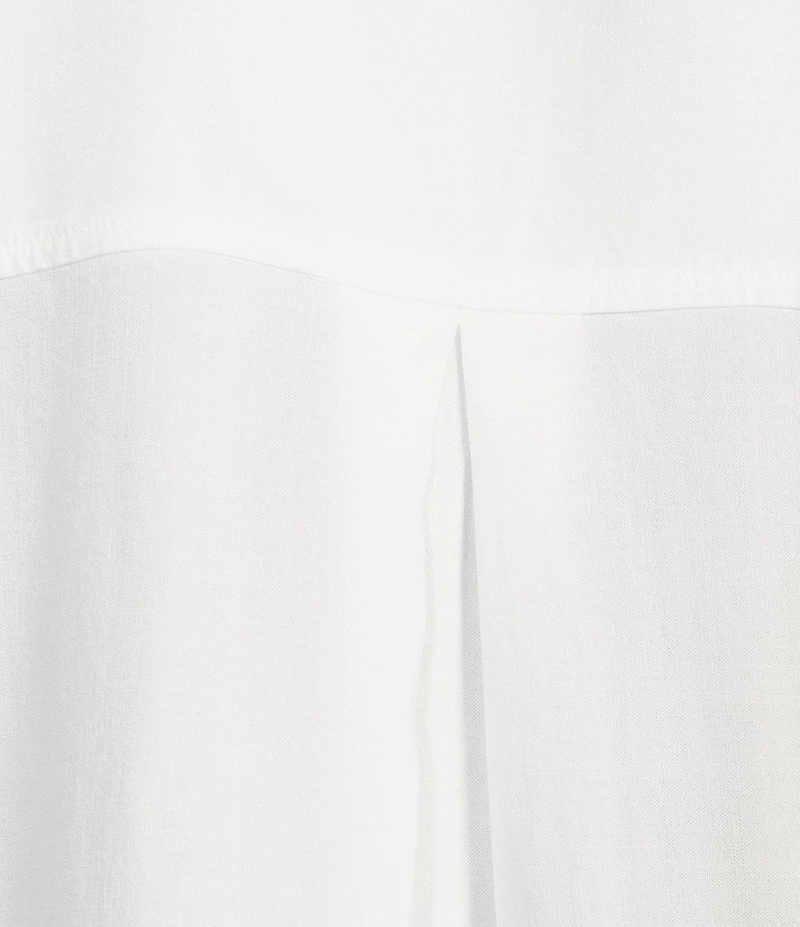 Cloth & Stone Woven Rolled Short Sleeve Point Collar Top