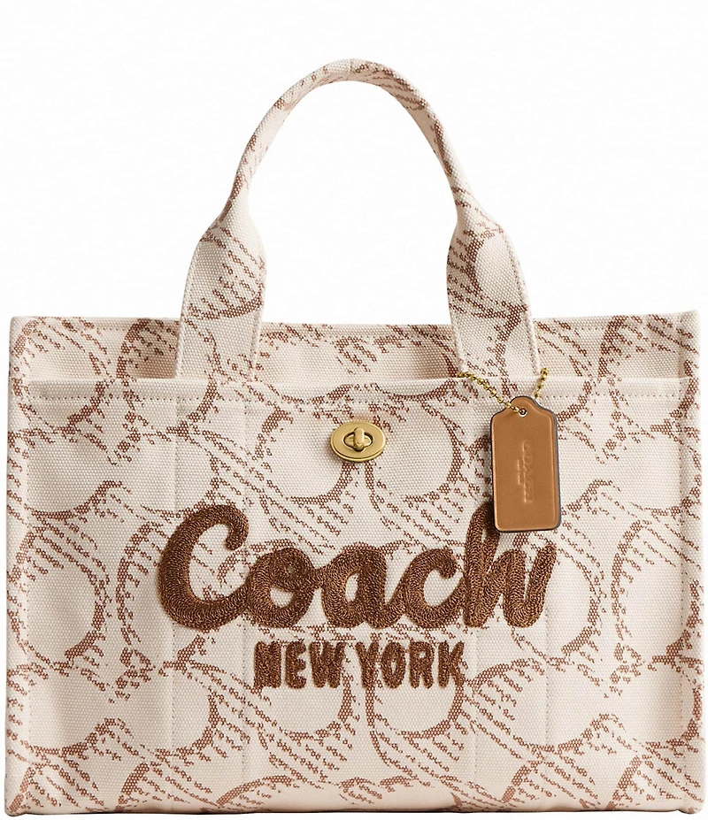 COACH Signature Canvas Cargo Tote Bag