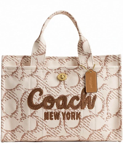 COACH Signature Canvas Cargo Tote Bag