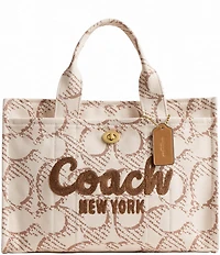 COACH Signature Canvas Cargo Tote Bag