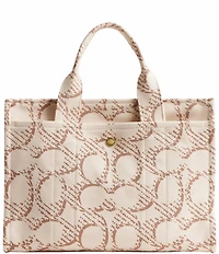 COACH Signature Canvas Cargo Tote Bag