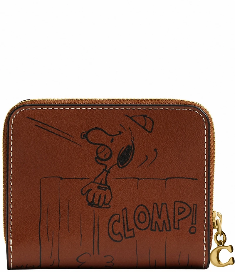 COACH x Peanuts Essential Billfold Wallet with Newspaper Print