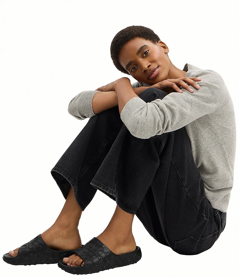 COACH Women's Bay Signature EVA Slides