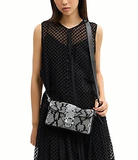 COACH Tabby 26 Beaded Snake Print Shoulder Bag