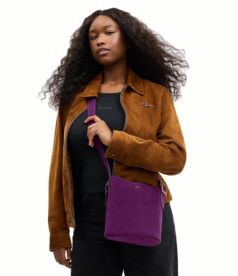COACH Bleecker 21 Suede Bucket Bag
