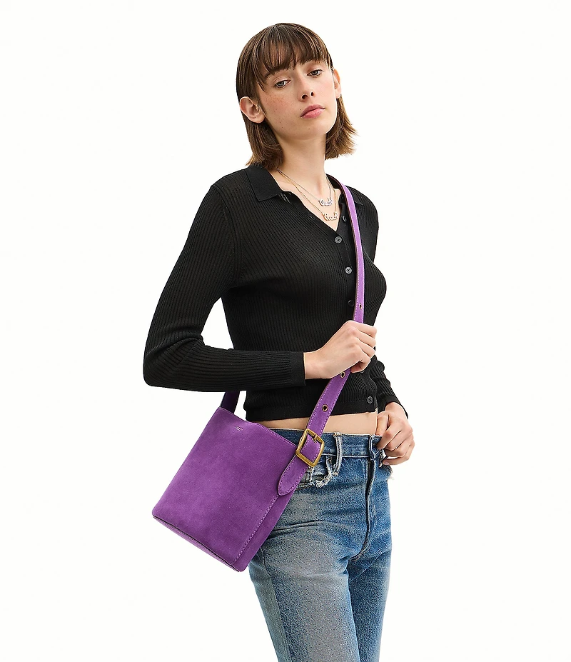 COACH Bleecker 21 Suede Bucket Bag