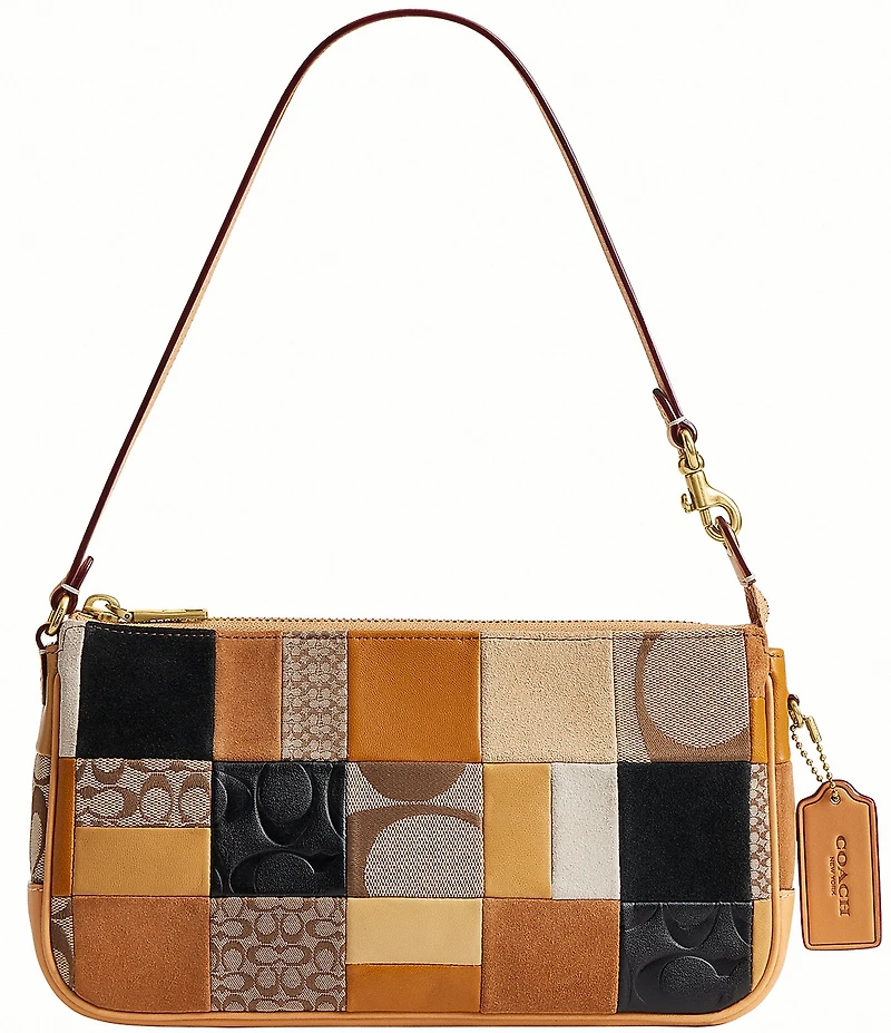 COACH Bleecker Patchwork Plaza Shoulder Bag 25