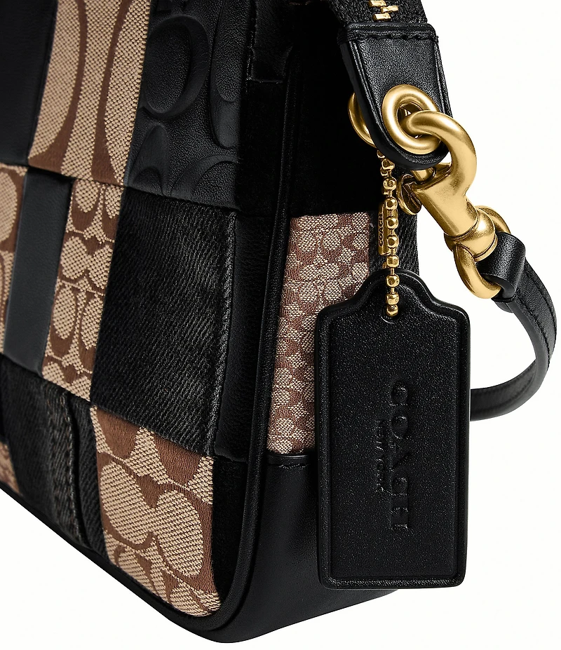 COACH Bleecker Patchwork Plaza Shoulder Bag 25