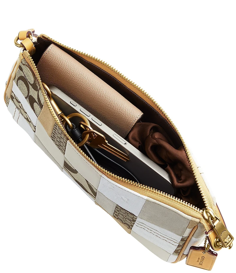COACH Bleecker Patchwork Plaza Shoulder Bag 25
