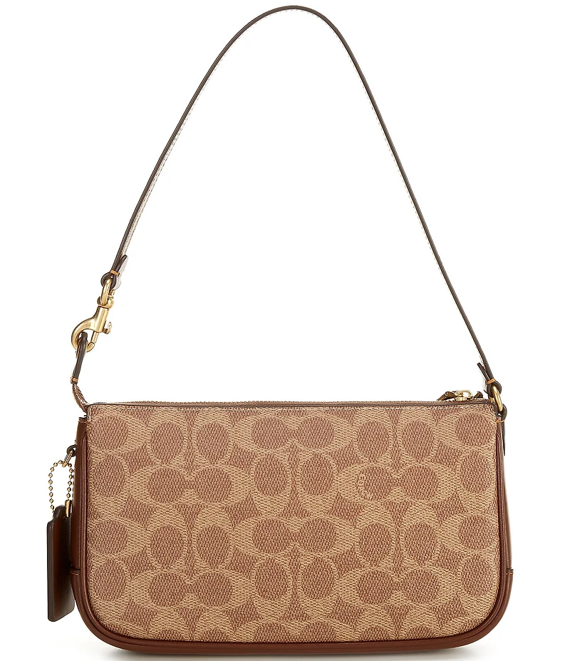COACH Bleecker Signature Coated Canvas Convertible Shoulder Bag