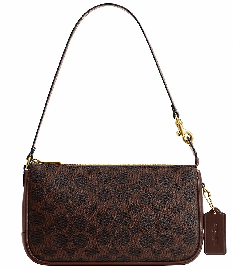 COACH Bleecker Signature Coated Canvas Convertible Shoulder Bag