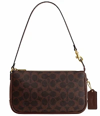 COACH Bleecker Signature Coated Canvas Convertible Shoulder Bag