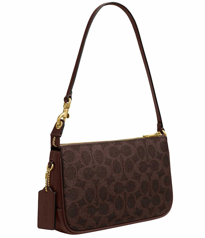 COACH Bleecker Signature Coated Canvas Convertible Shoulder Bag