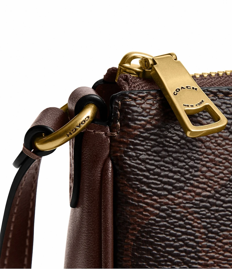 COACH Bleecker Signature Coated Canvas Convertible Shoulder Bag