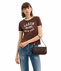 COACH Bleecker Signature Coated Canvas Convertible Shoulder Bag