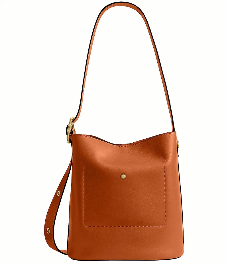 COACH Bleeker Leather Bucket Bag