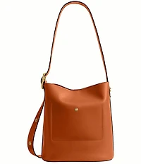COACH Bleeker Leather Bucket Bag