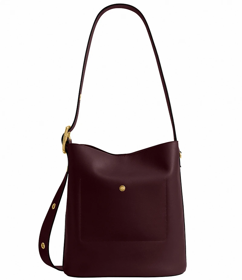 COACH Bleeker Leather Bucket Bag