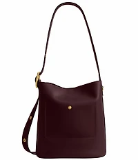 COACH Bleeker Leather Bucket Bag
