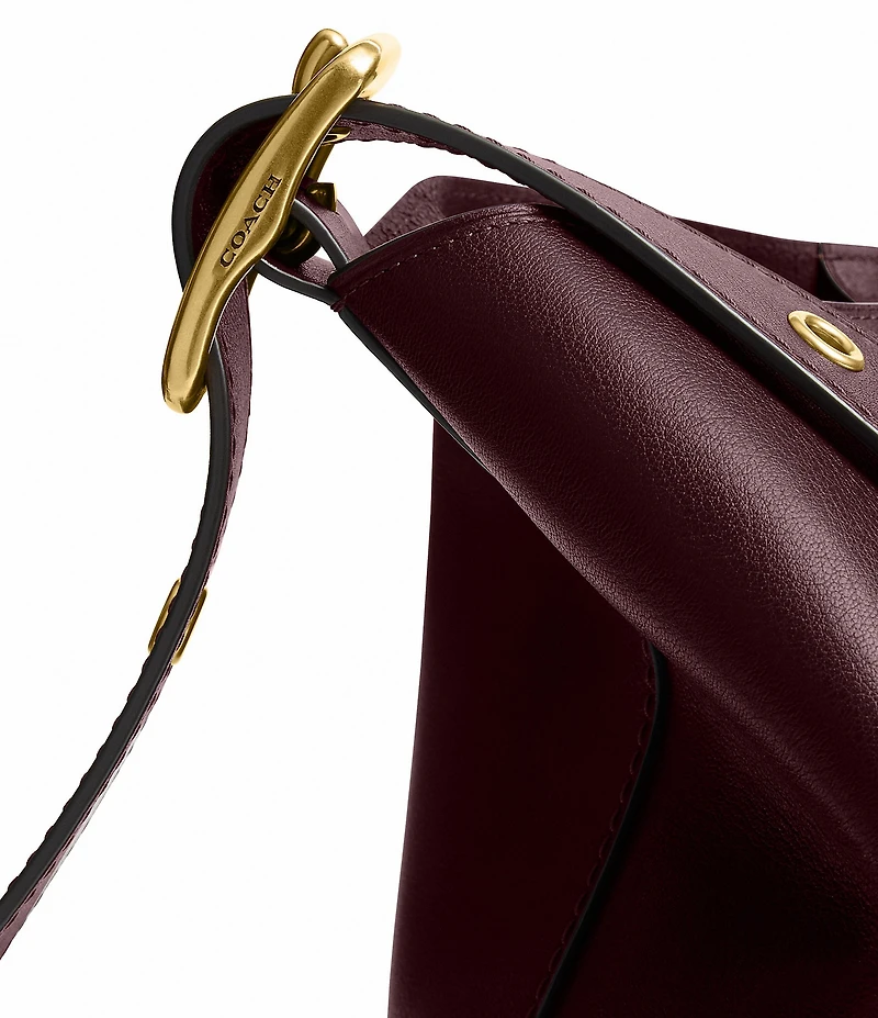 COACH Bleeker Leather Bucket Bag