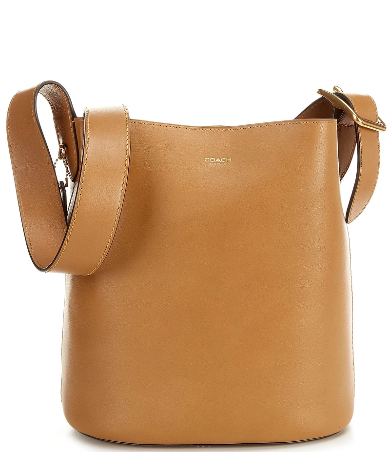 COACH Bleeker Leather Bucket Bag