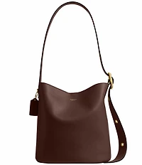 COACH Bleeker Leather Bucket Bag