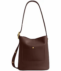 COACH Bleeker Leather Bucket Bag