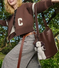 COACH Bleeker Leather Bucket Bag