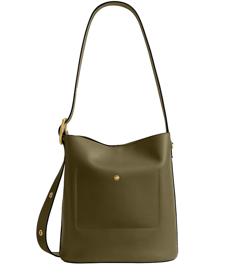 COACH Bleeker Leather Bucket Bag