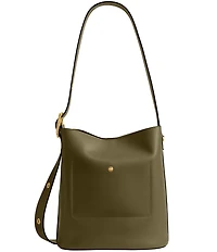 COACH Bleeker Leather Bucket Bag