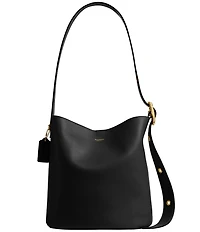 COACH Bleeker Leather Bucket Bag