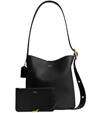 COACH Bleeker Leather Bucket Bag