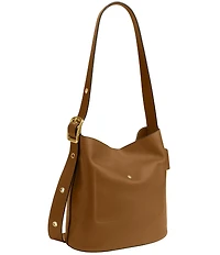 COACH Bleeker Leather Bucket Bag