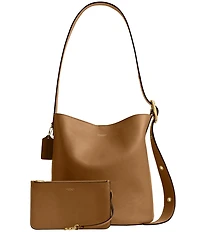 COACH Bleeker Leather Bucket Bag