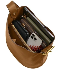 COACH Bleeker Leather Bucket Bag