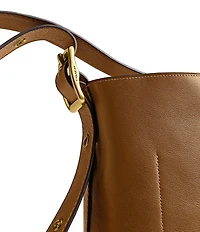 COACH Bleeker Leather Bucket Bag