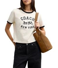 COACH Bleeker Leather Bucket Bag