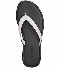 COACH Brianna Leather Flip Flop Sandals
