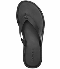 COACH Brianna Leather Flip Flop Sandals