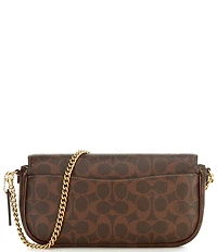 COACH Brook Signature Canvas Flap Chain Shoulder Bag
